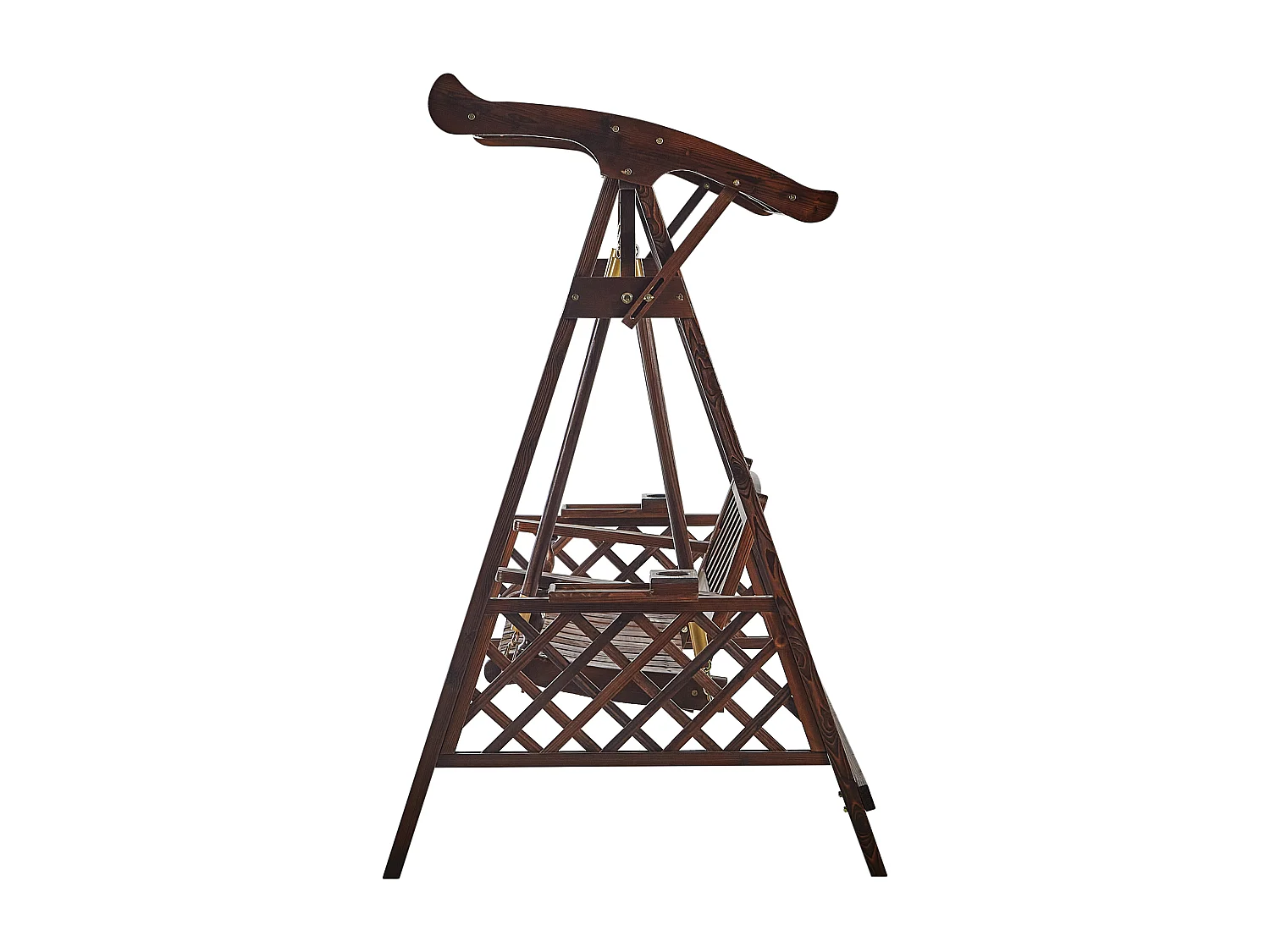 Dondolo da giardino SENARICA Legno Marrone scuro