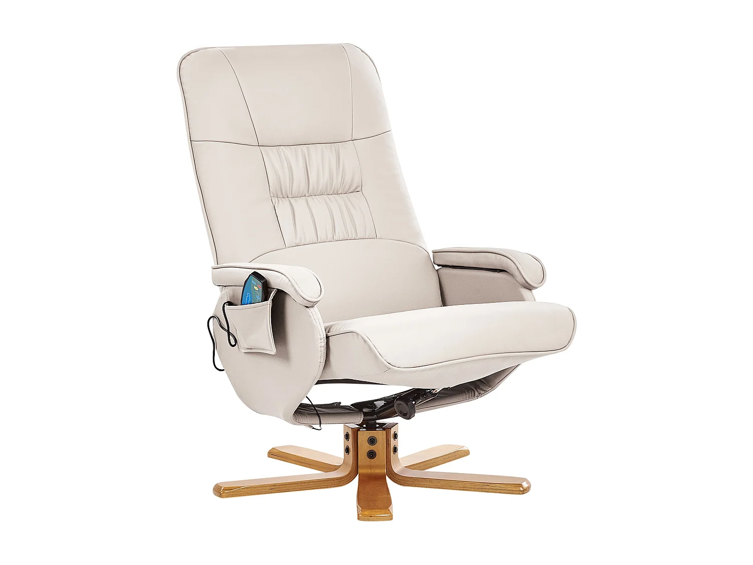 Fauteuil massant RELAXPRO Cuir PU Beige clair