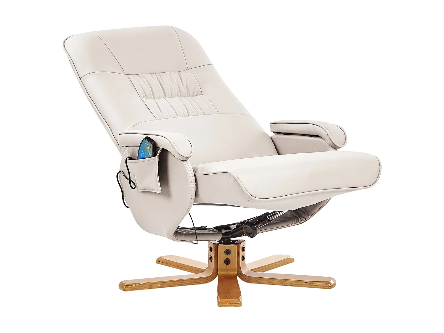 Fauteuil massant RELAXPRO Cuir PU Beige clair