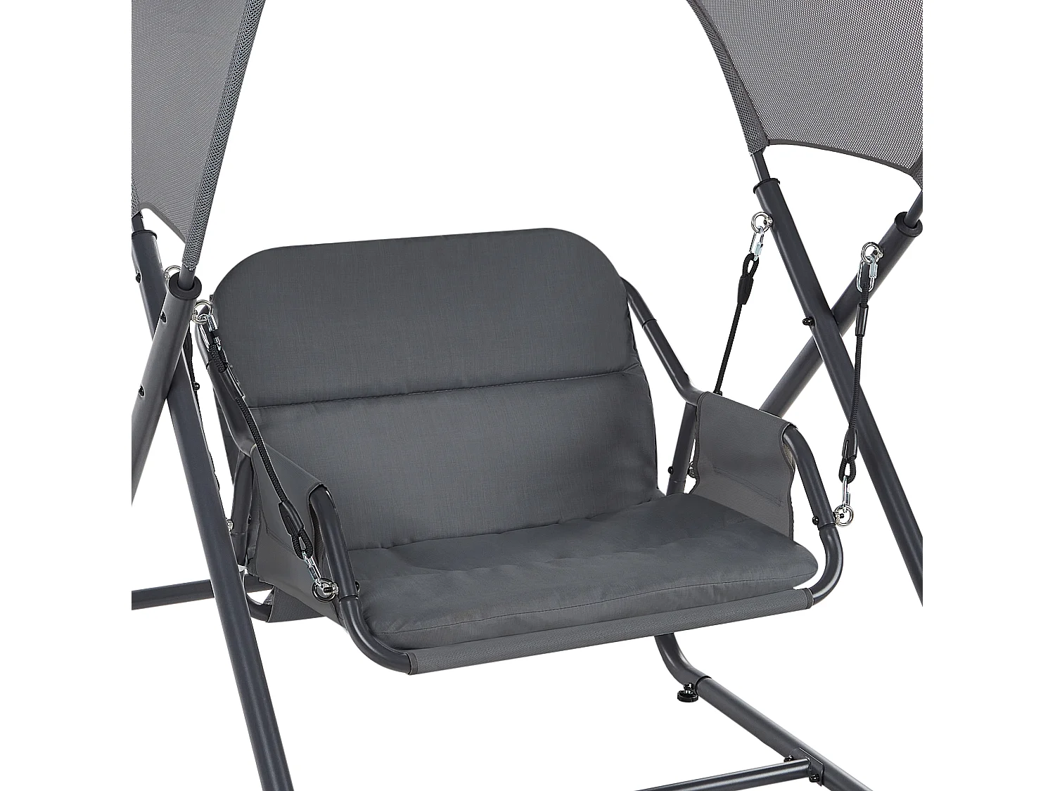 Dondolo da giardino SOLAGNA Metallo Grigio scuro