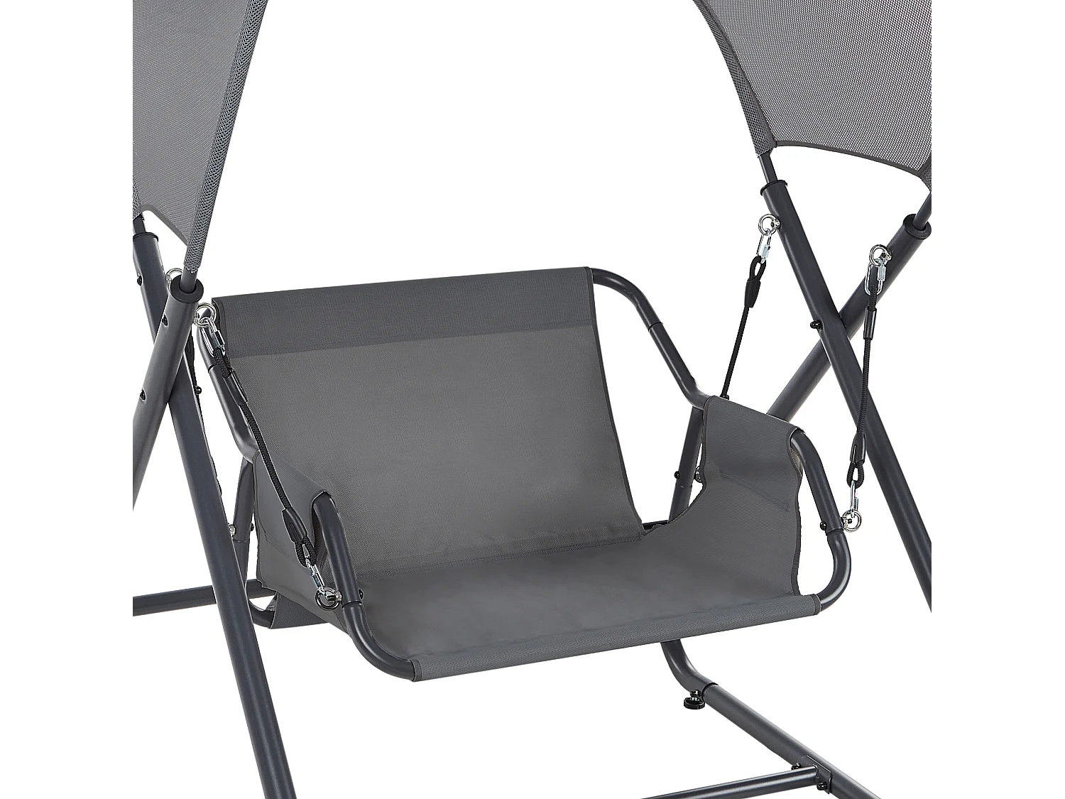 Dondolo da giardino SOLAGNA Metallo Grigio scuro