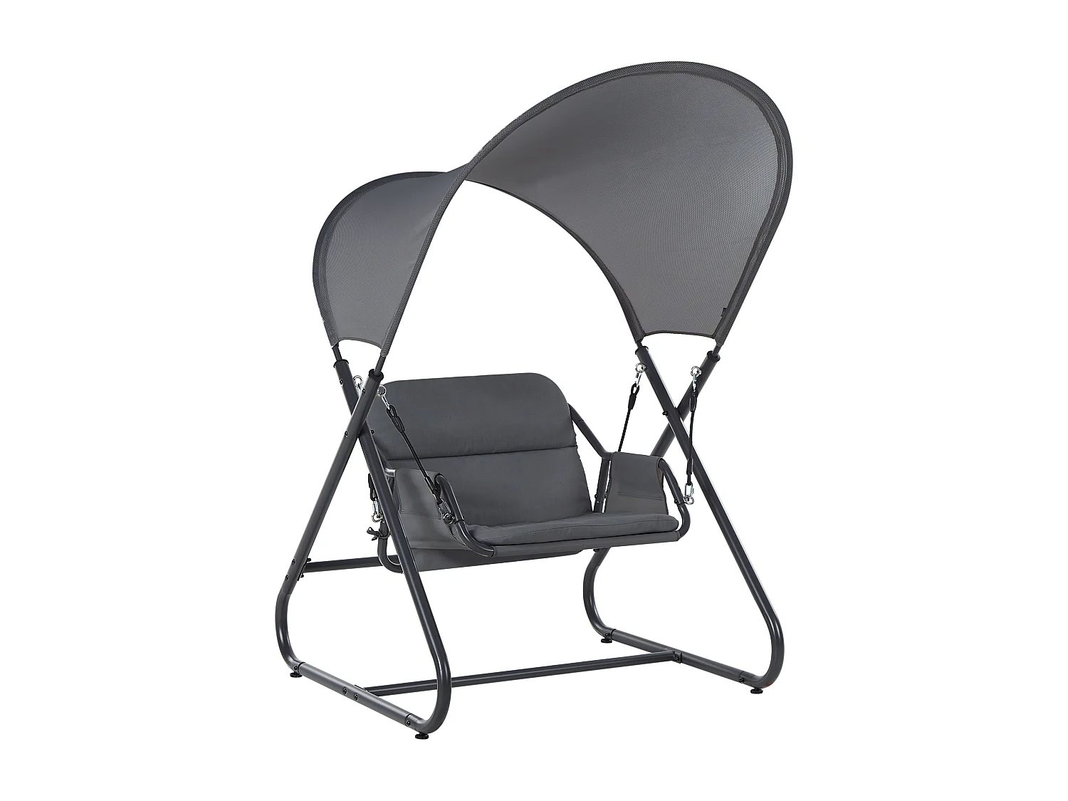 Balancelle de jardin SOLAGNA Métal Gris foncé