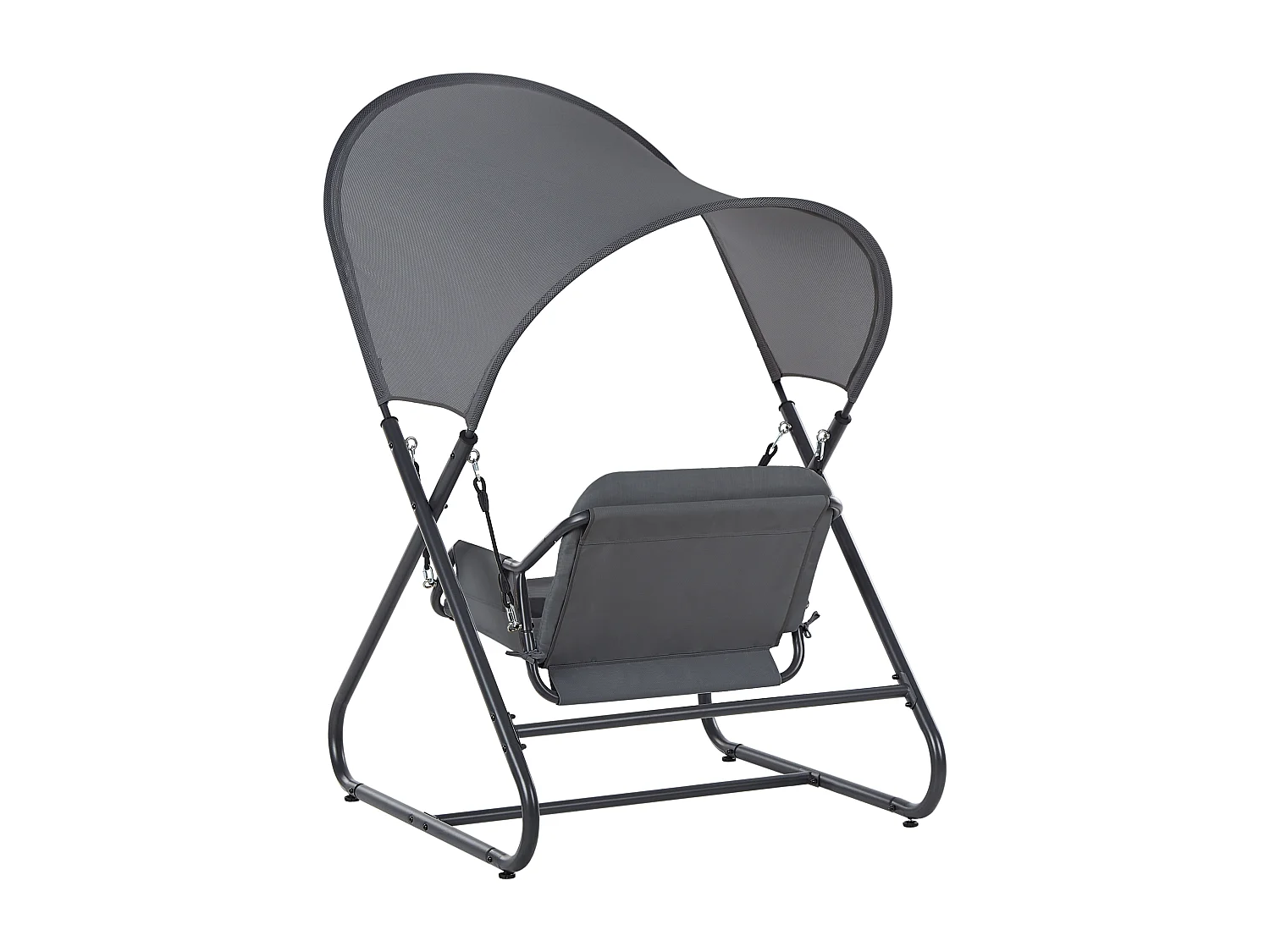 Balancelle de jardin SOLAGNA Métal Gris foncé