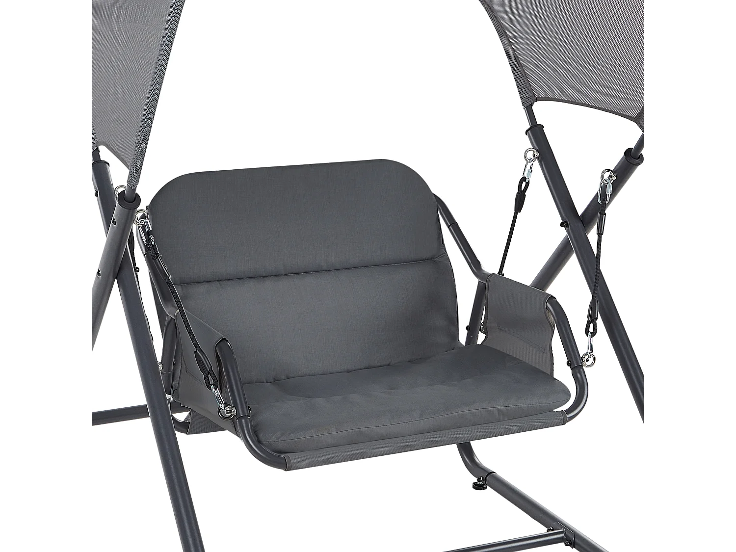 Dondolo da giardino SOLAGNA Metallo Grigio scuro