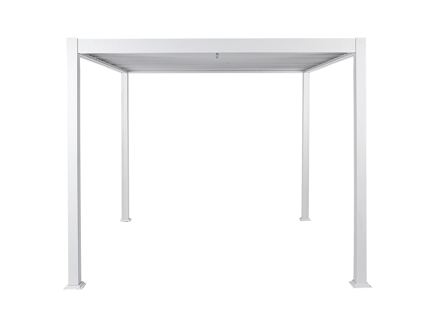Tonnelle de jardin FORNOLI Métal 310 cm 310 cm Blanc