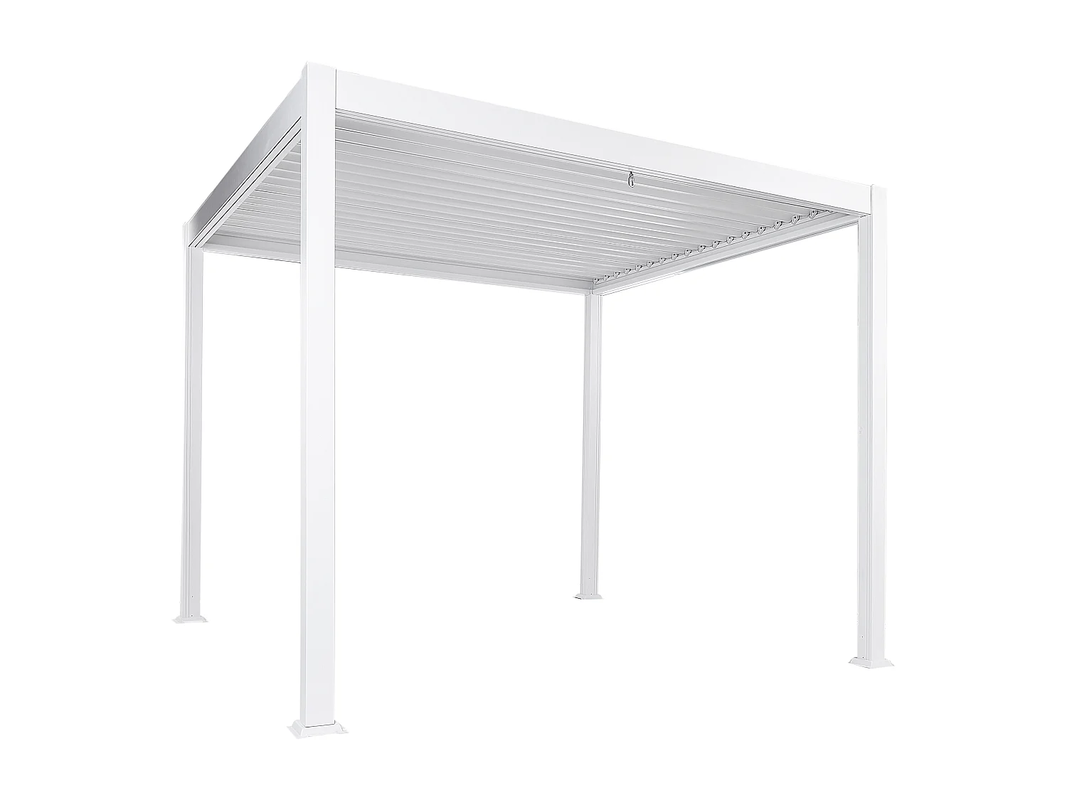 Tonnelle de jardin FORNOLI Métal 310 cm 310 cm Blanc