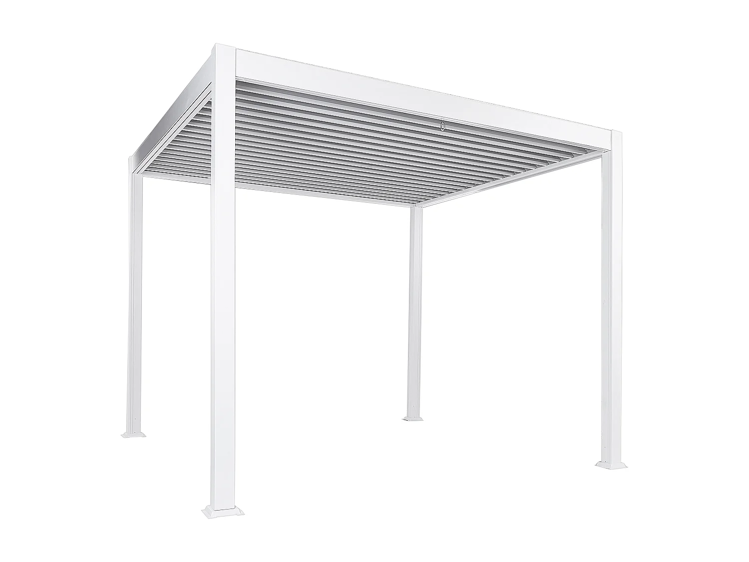 Tonnelle de jardin FORNOLI Métal 310 cm 310 cm Blanc