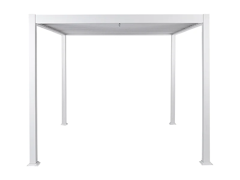 Tonnelle de jardin FORNOLI Métal 310 cm 310 cm Blanc