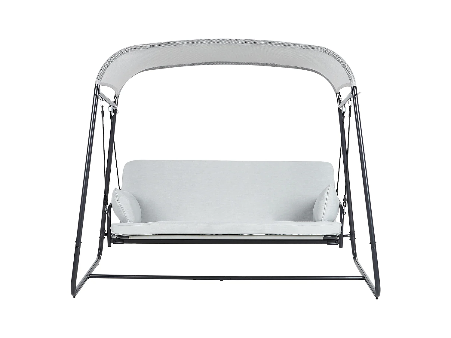 Hollywoodschaukel MARSCIANO Metall Hellgrau