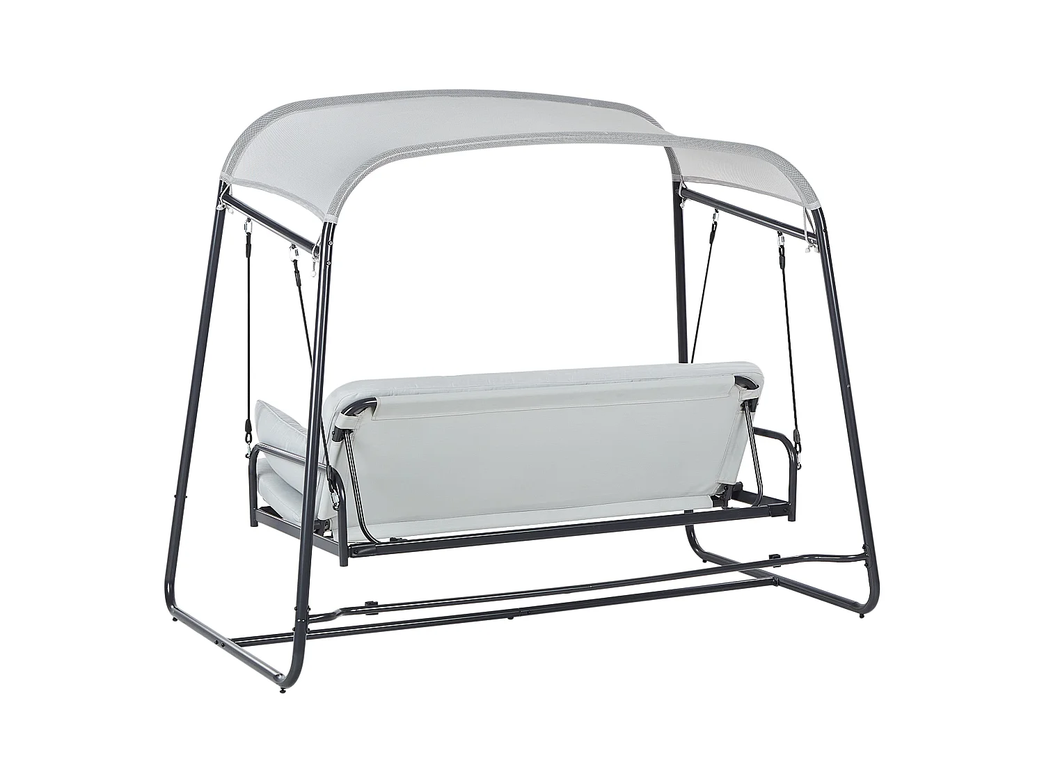 Hollywoodschaukel MARSCIANO Metall Hellgrau