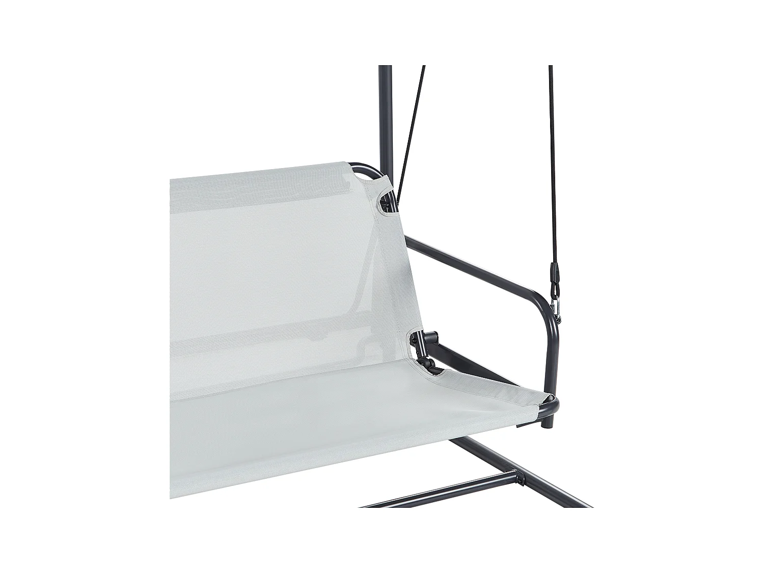 Hollywoodschaukel MARSCIANO Metall Hellgrau