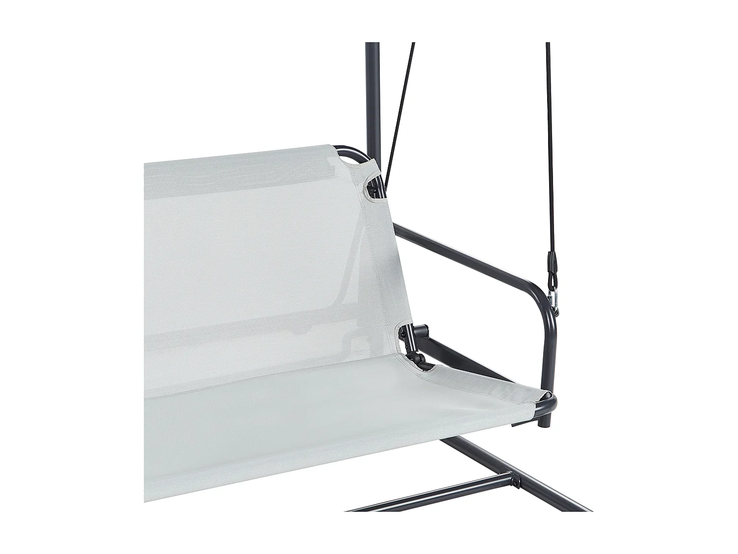 Balancelle de jardin MARSCIANO Métal Gris clair