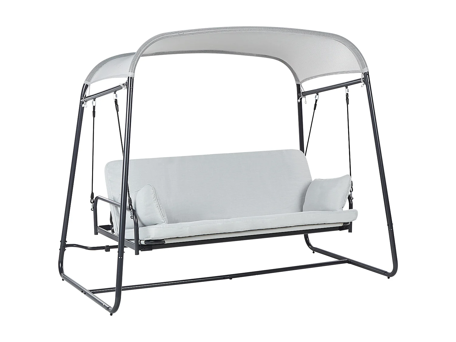 Huśtawka ogrodowa MARSCIANO Metal Jasnoszary