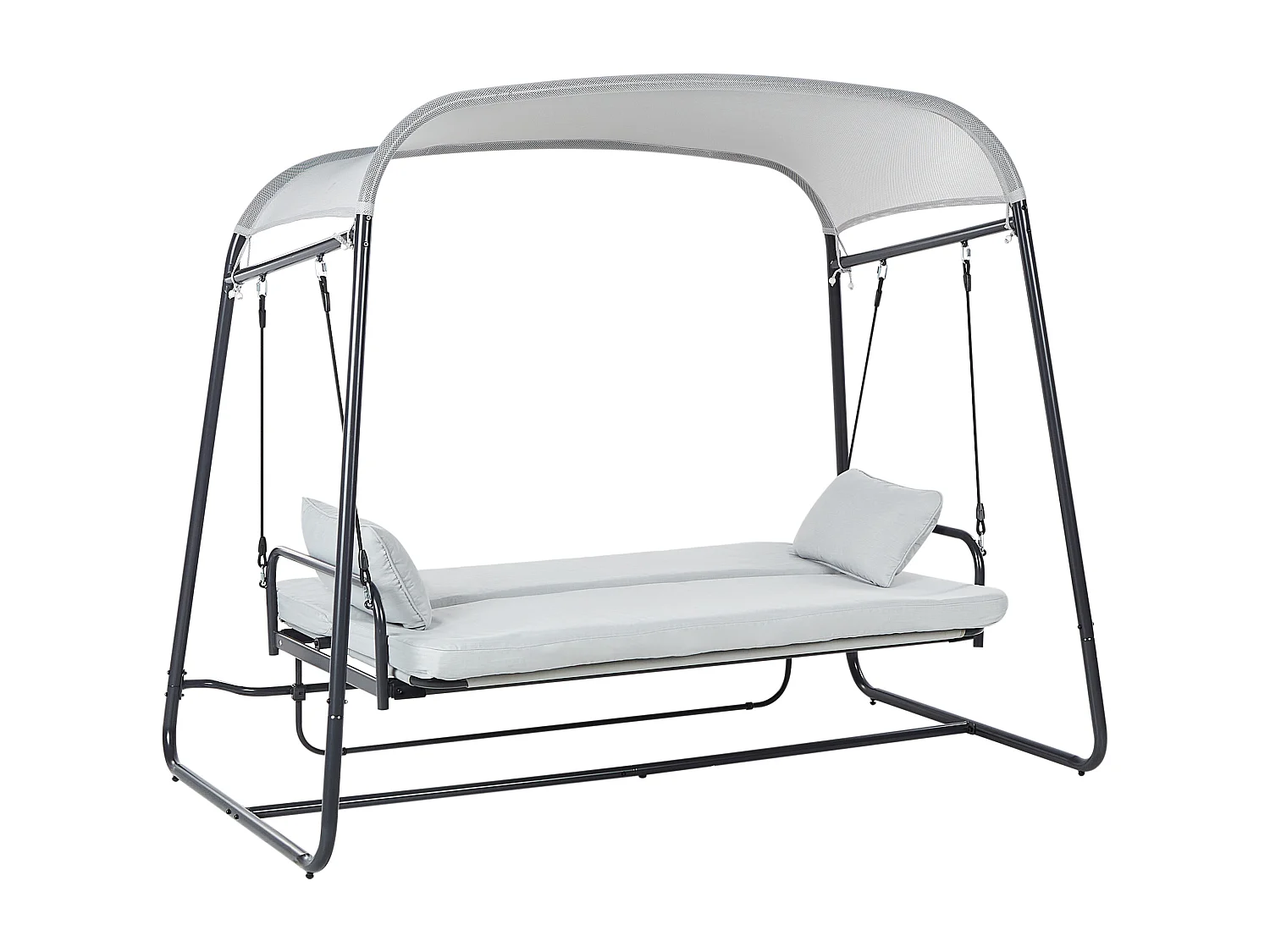 Huśtawka ogrodowa MARSCIANO Metal Jasnoszary