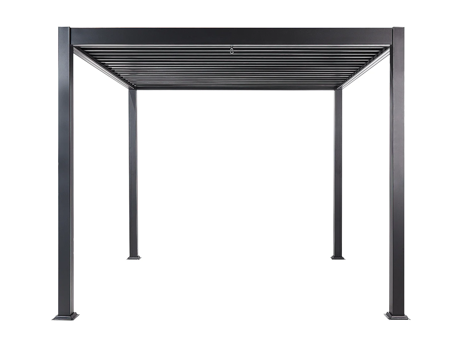 Tonnelle de jardin FORNOLI Métal 296 cm 296 cm Noir