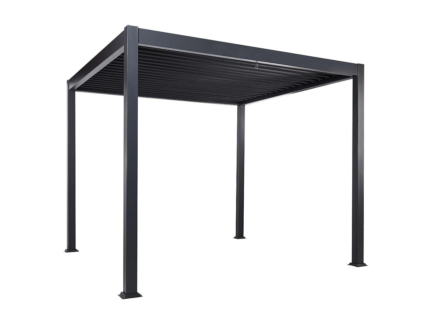 Tonnelle de jardin FORNOLI Métal 296 cm 296 cm Noir