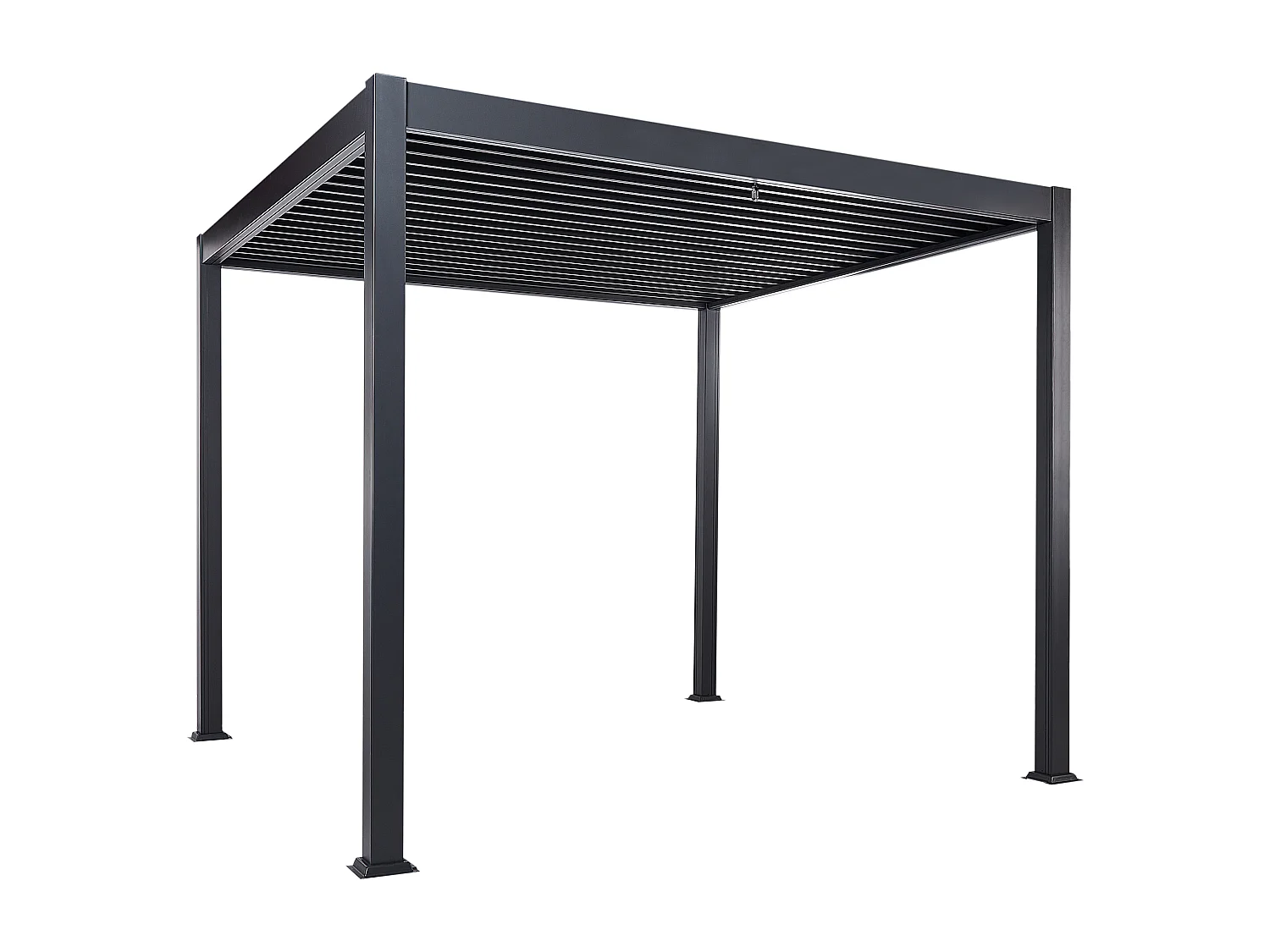 Pawilon ogrodowy FORNOLI Metal 310 cm 310 cm Czarny