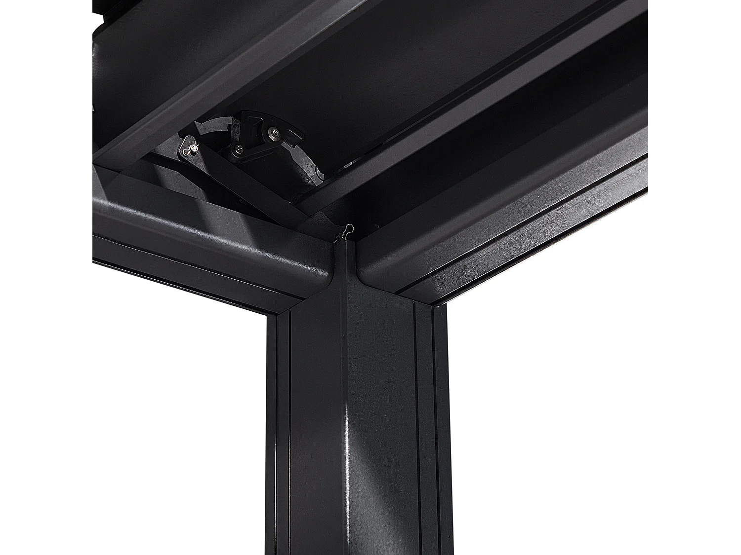 Pawilon ogrodowy FORNOLI Metal 310 cm 310 cm Czarny