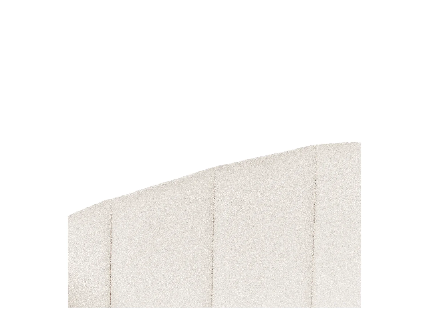 Lit gigogne Bouclé EYBURIE 90 x 200 cm Beige clair