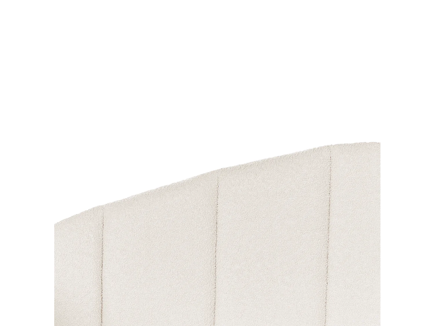 Lit gigogne Bouclé EYBURIE 90 x 200 cm Beige clair