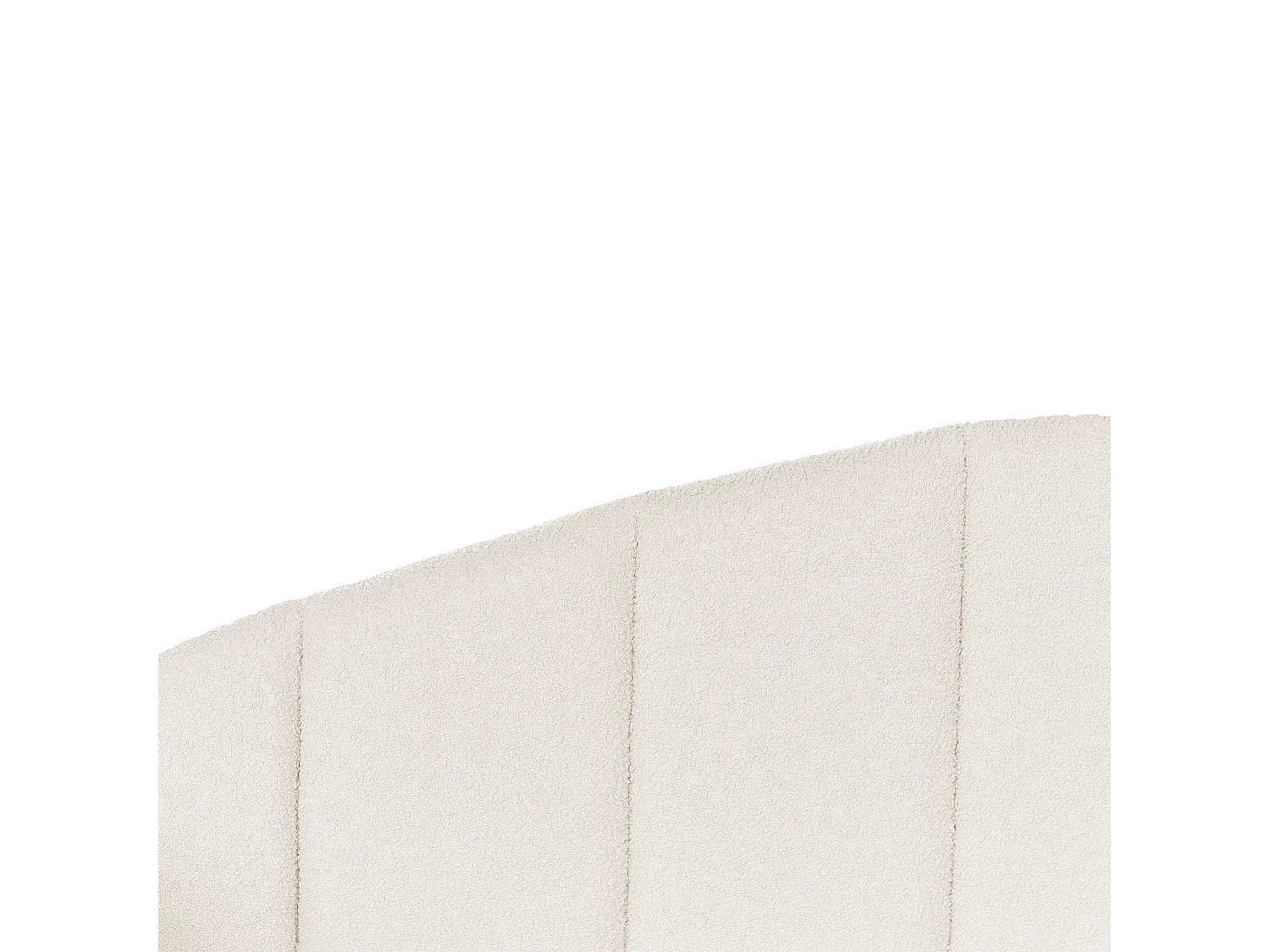 Lit gigogne Bouclé EYBURIE 90 x 200 cm Beige clair