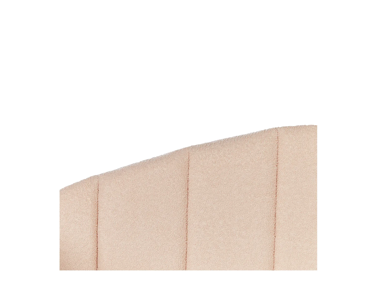 Lit gigogne Bouclé EYBURIE 90 x 200 cm Rose pêche