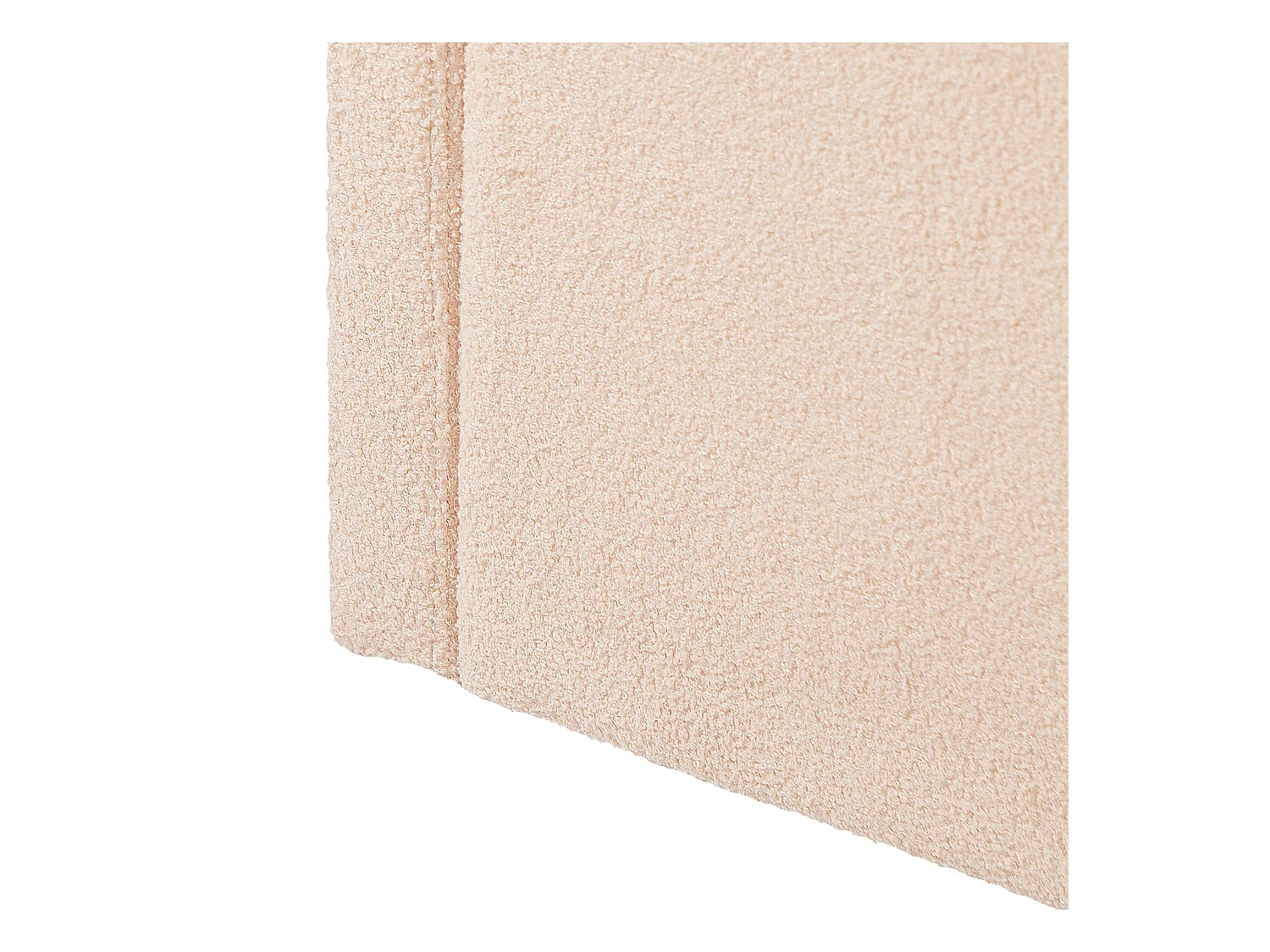 Lit gigogne Bouclé EYBURIE 90 x 200 cm Rose pêche