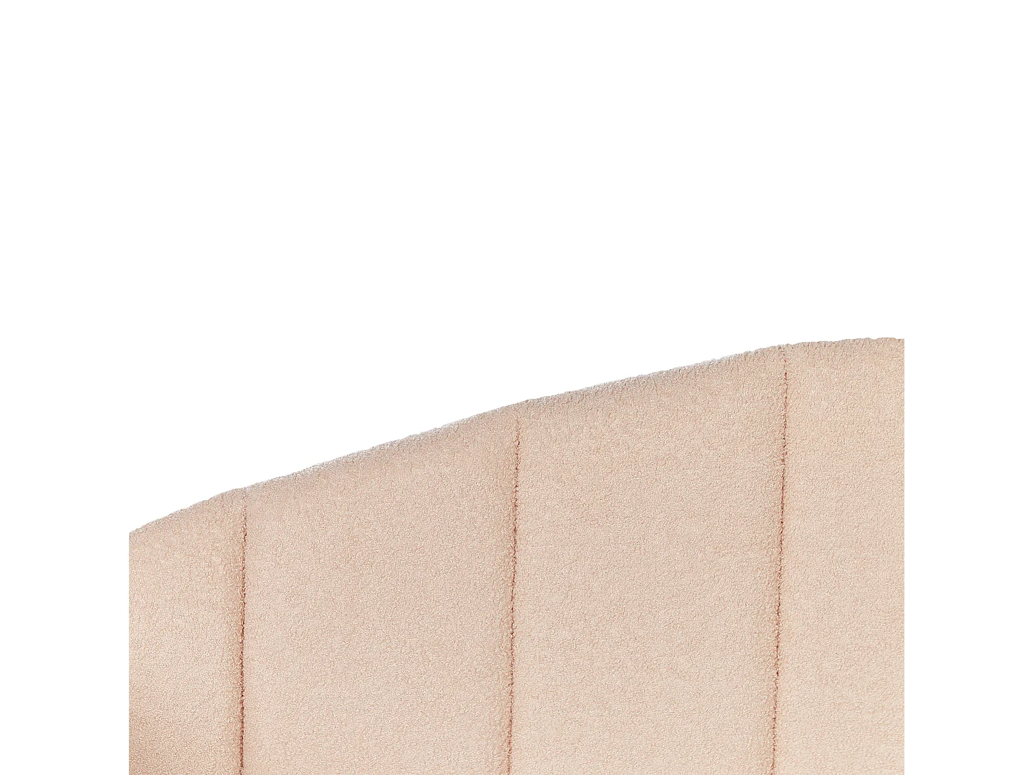 Lit gigogne Bouclé EYBURIE 90 x 200 cm Rose pêche