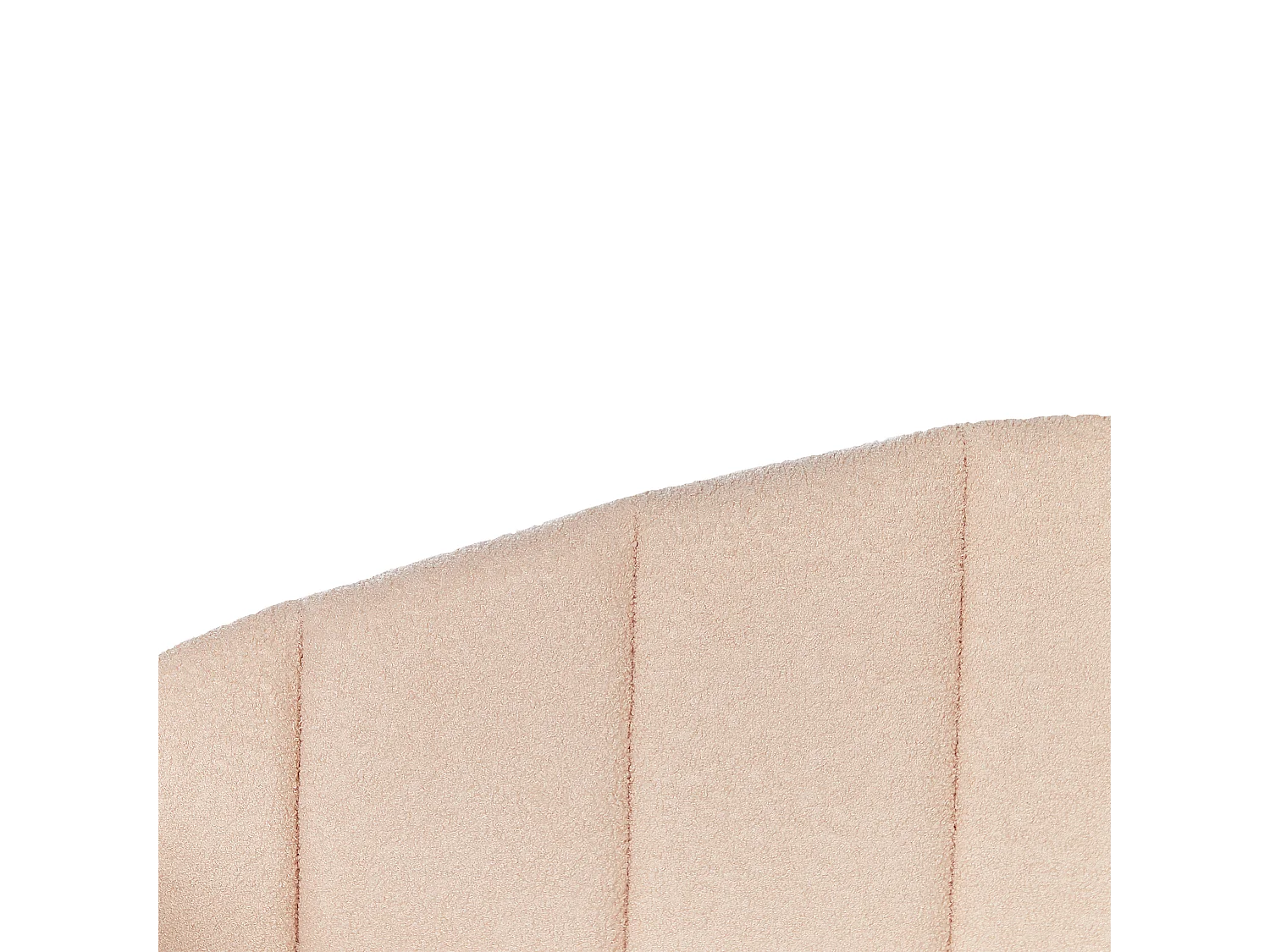 Lit gigogne Bouclé EYBURIE 90 x 200 cm Rose pêche