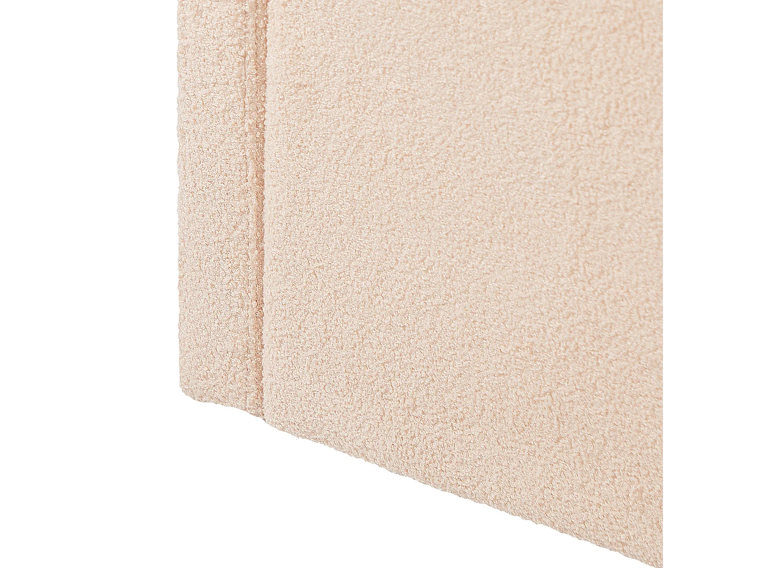 Lit gigogne Bouclé EYBURIE 90 x 200 cm Rose pêche