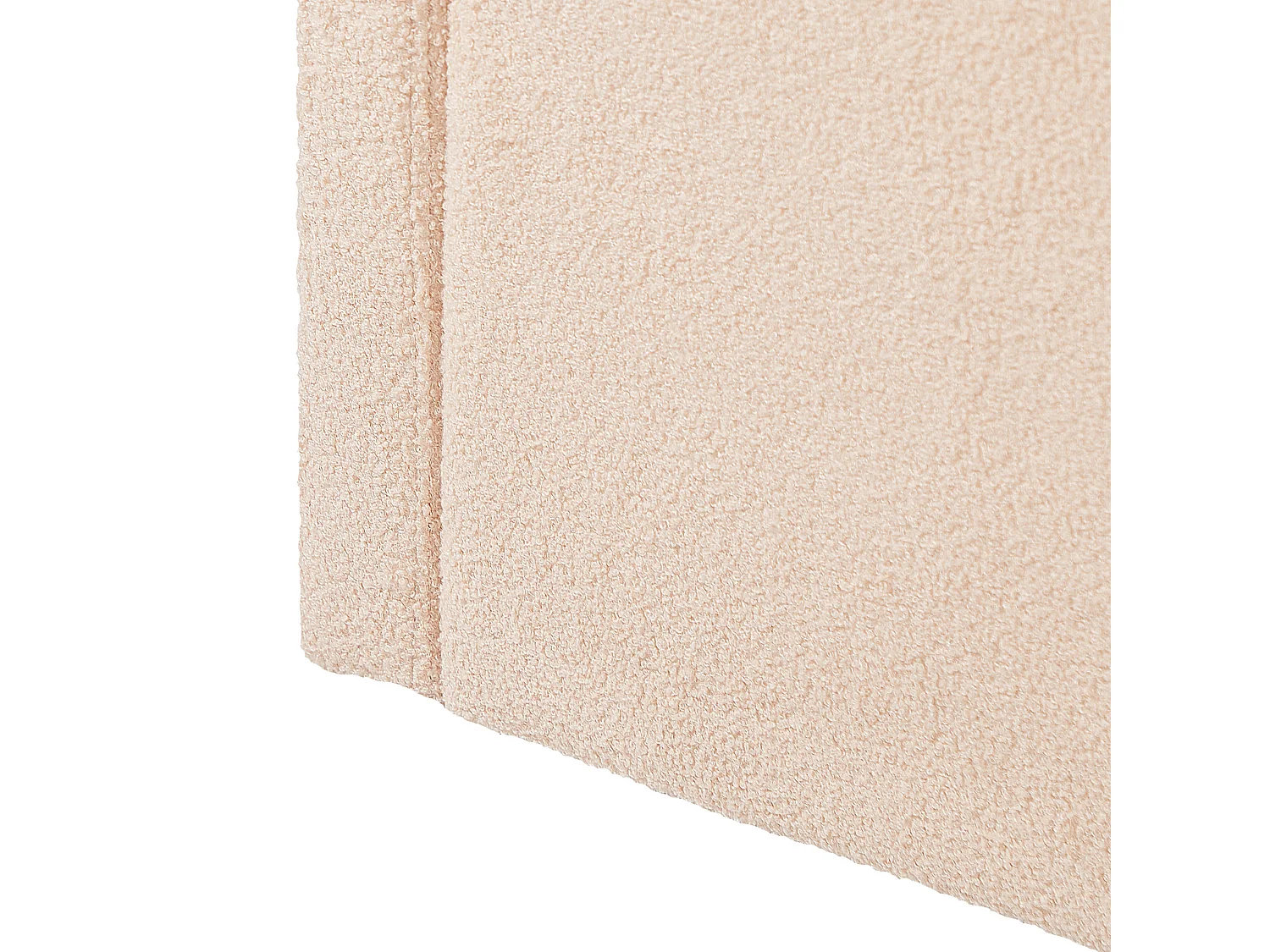 Lit gigogne Bouclé EYBURIE 90 x 200 cm Rose pêche