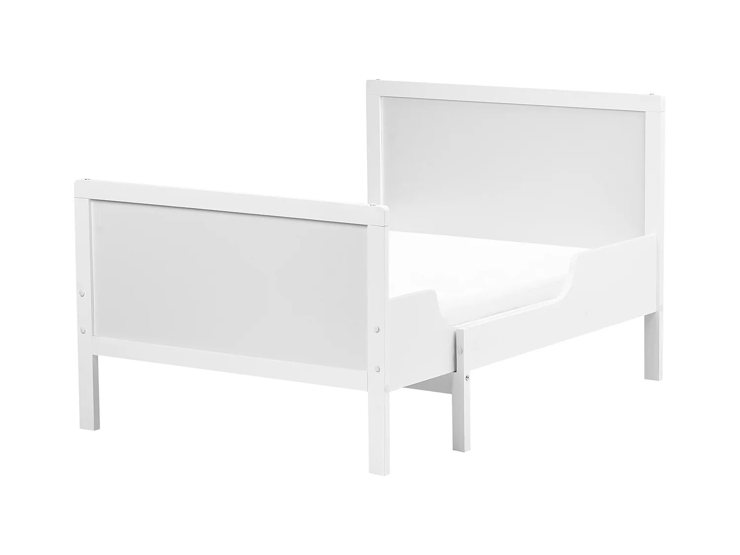 Letto singolo estraibile legno bianco 90 x 200 cm MONTIGNY