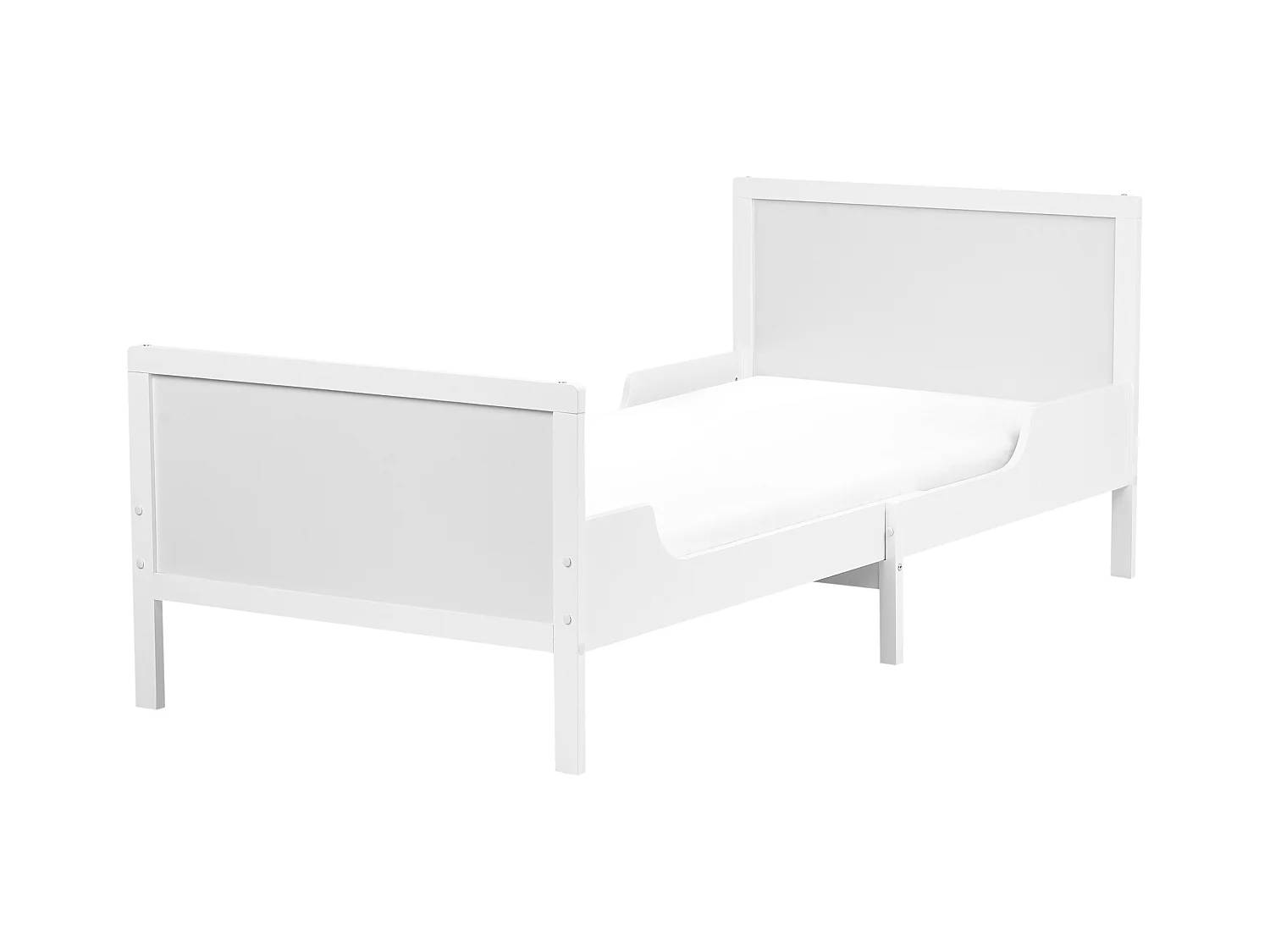 Letto singolo estraibile legno bianco 90 x 200 cm MONTIGNY