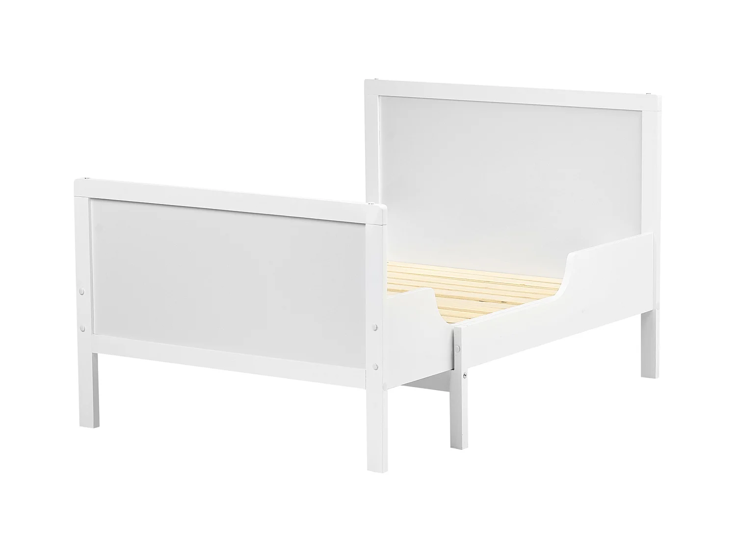 Lit d'enfant extensible Bois de pin MONTIGNY 90 x 200 cm Blanc