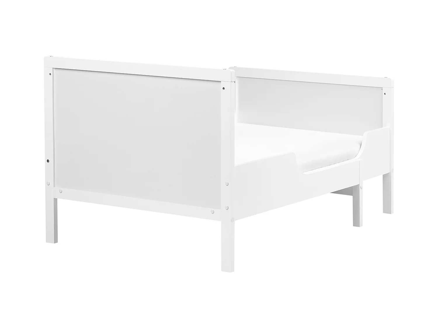 Letto singolo estraibile legno bianco 90 x 200 cm MONTIGNY