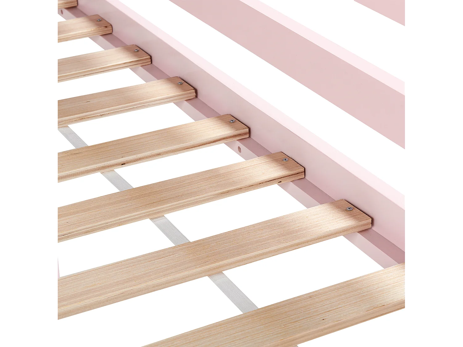 Letto a mezza altezza Legno di pino ASCOUX 90 x 200 cm Rosa