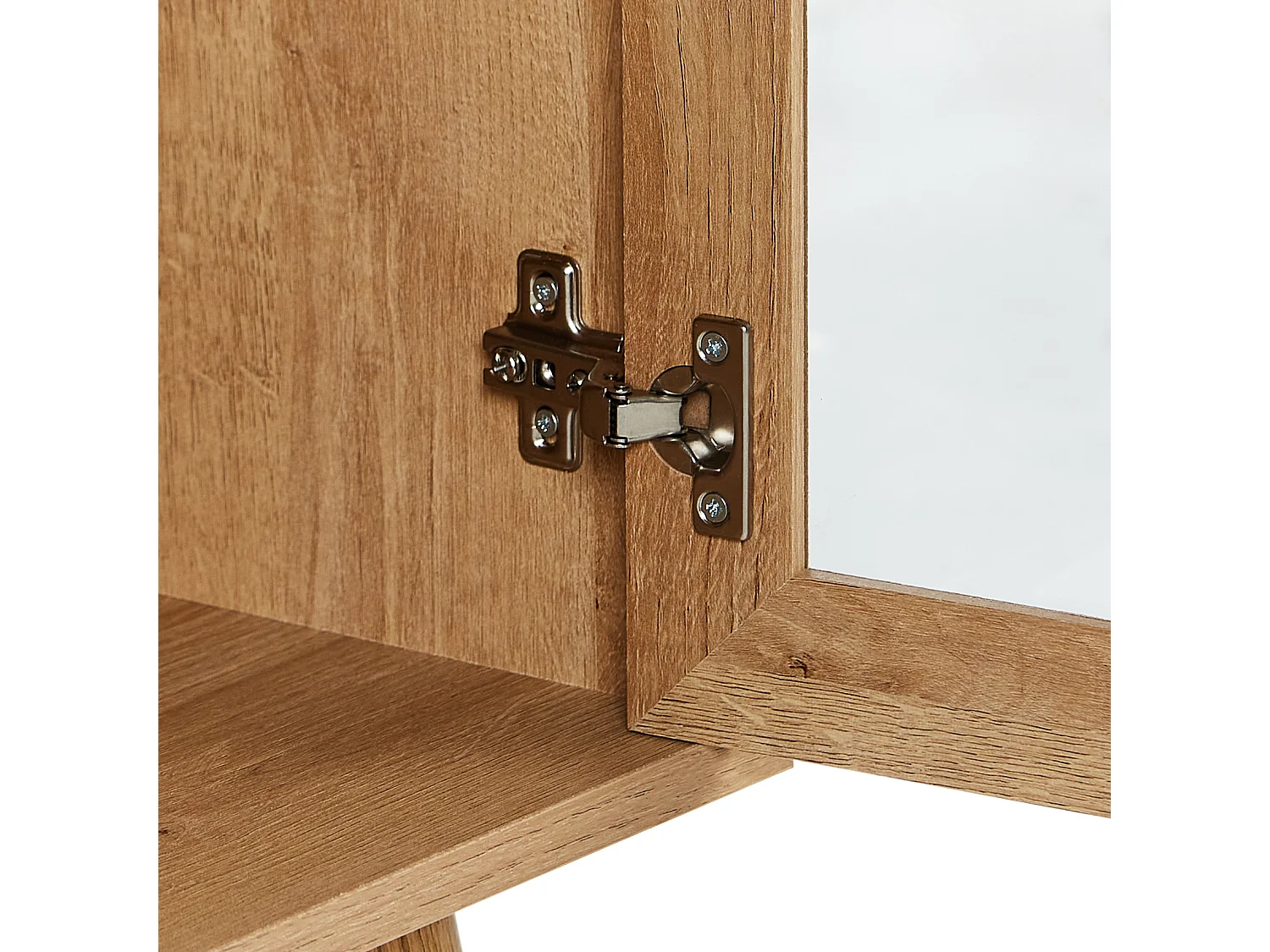 Glazen vitrinekast ALBANY 150 cm Lichtbruin