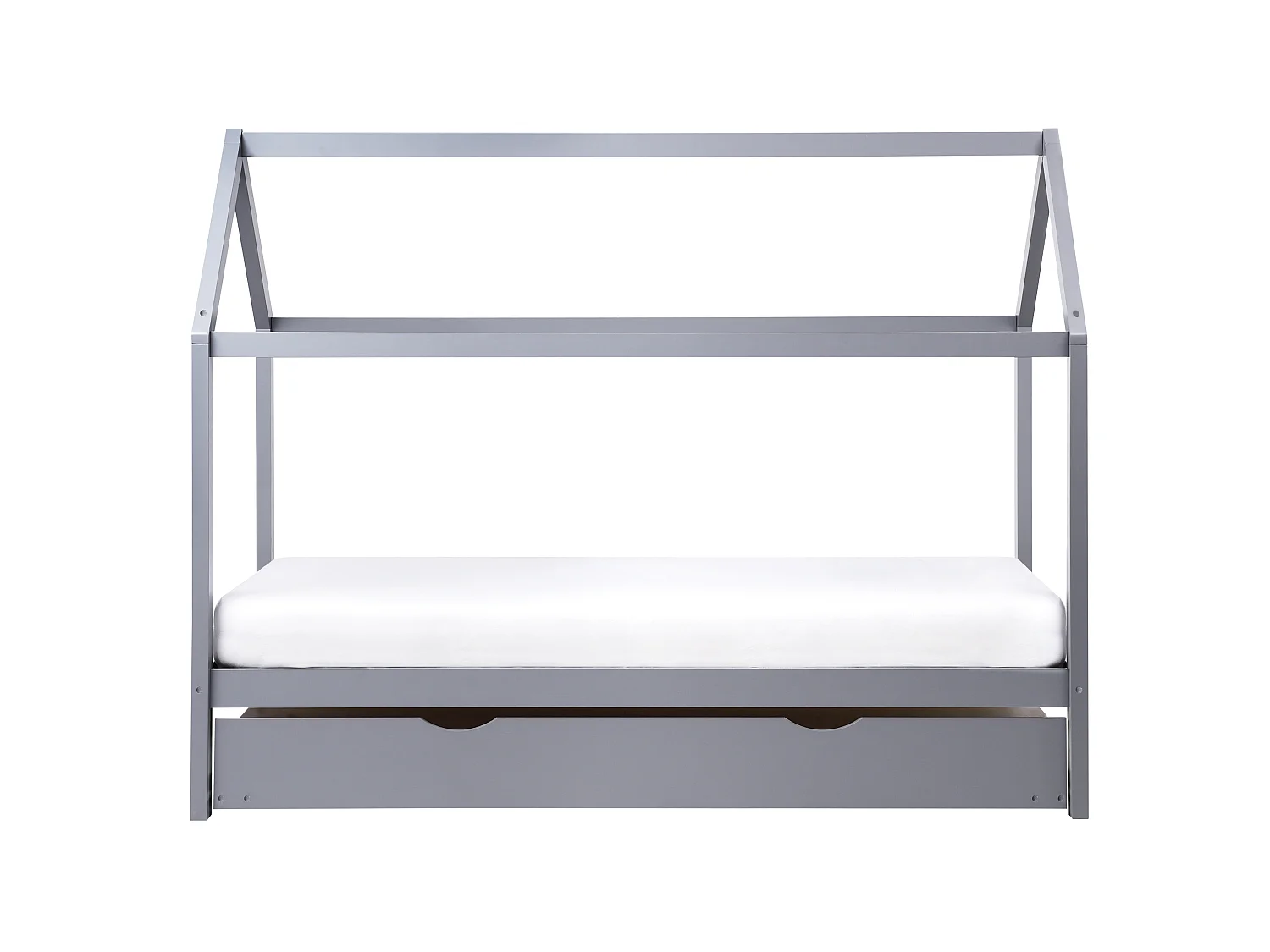 Letto estraibile per bambini Legno di pino CRILLON 90 x 200 cm Grigio