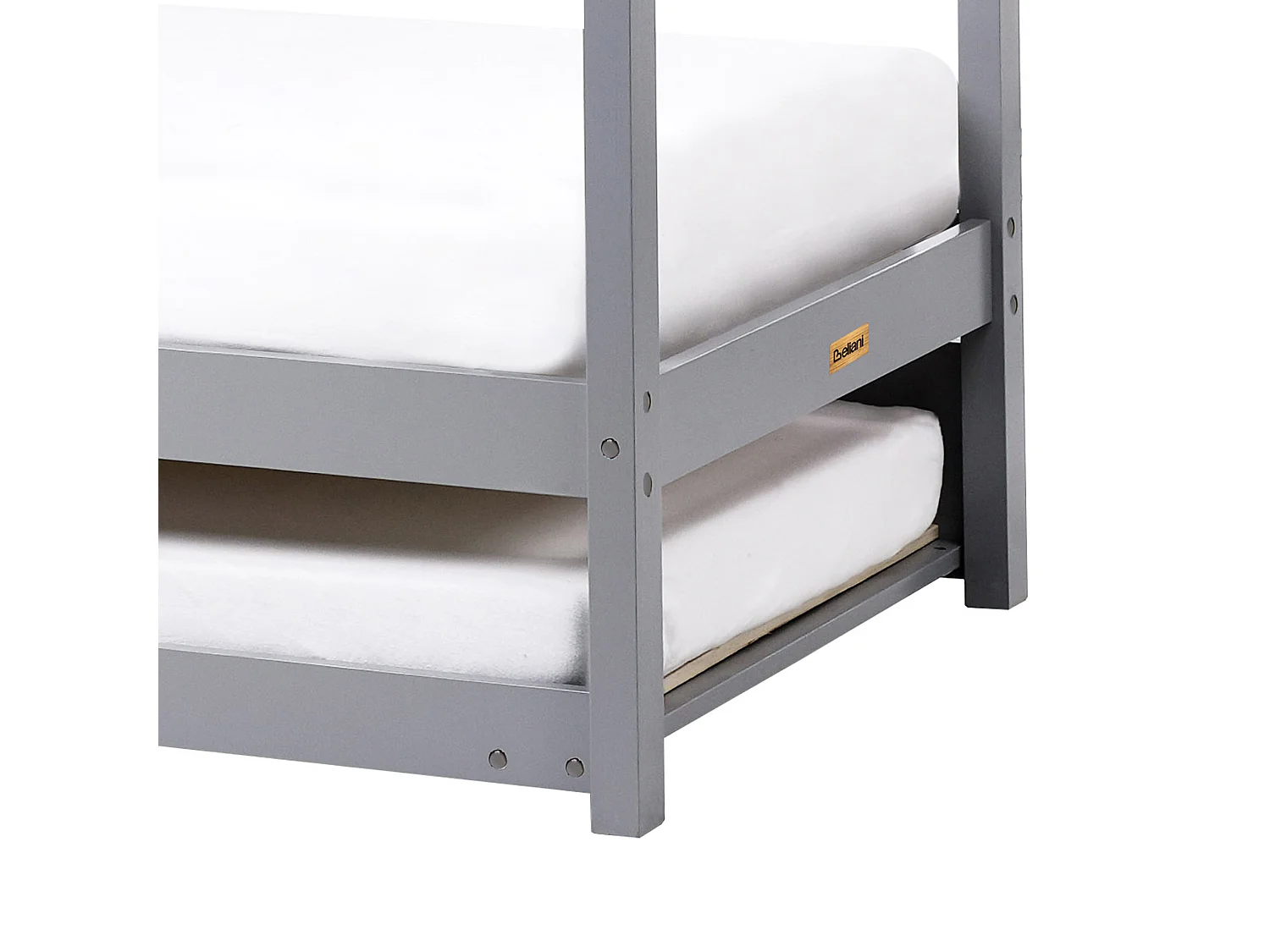 Letto estraibile per bambini Legno di pino CRILLON 90 x 200 cm Grigio