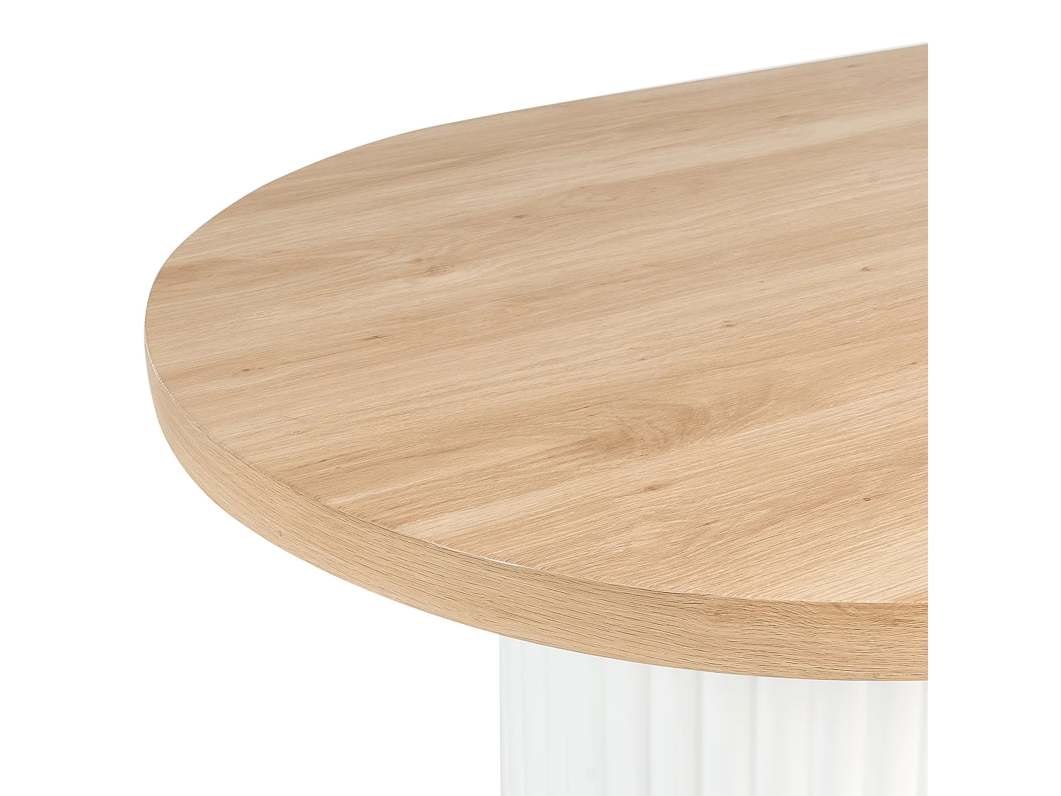 Esstisch SHERIDAN Hellbraun / Weiss 180 cm 90 cm