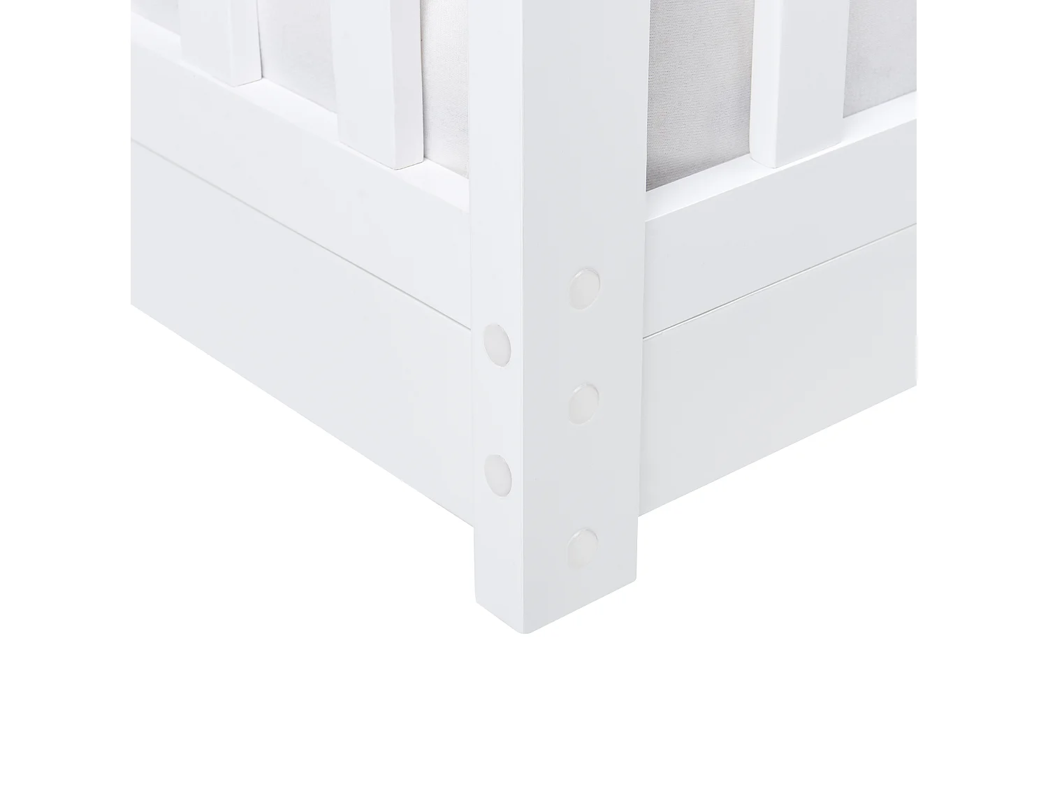 Łóżko dziecięce domek drewniane 90 x 200 cm białe COSSAYE