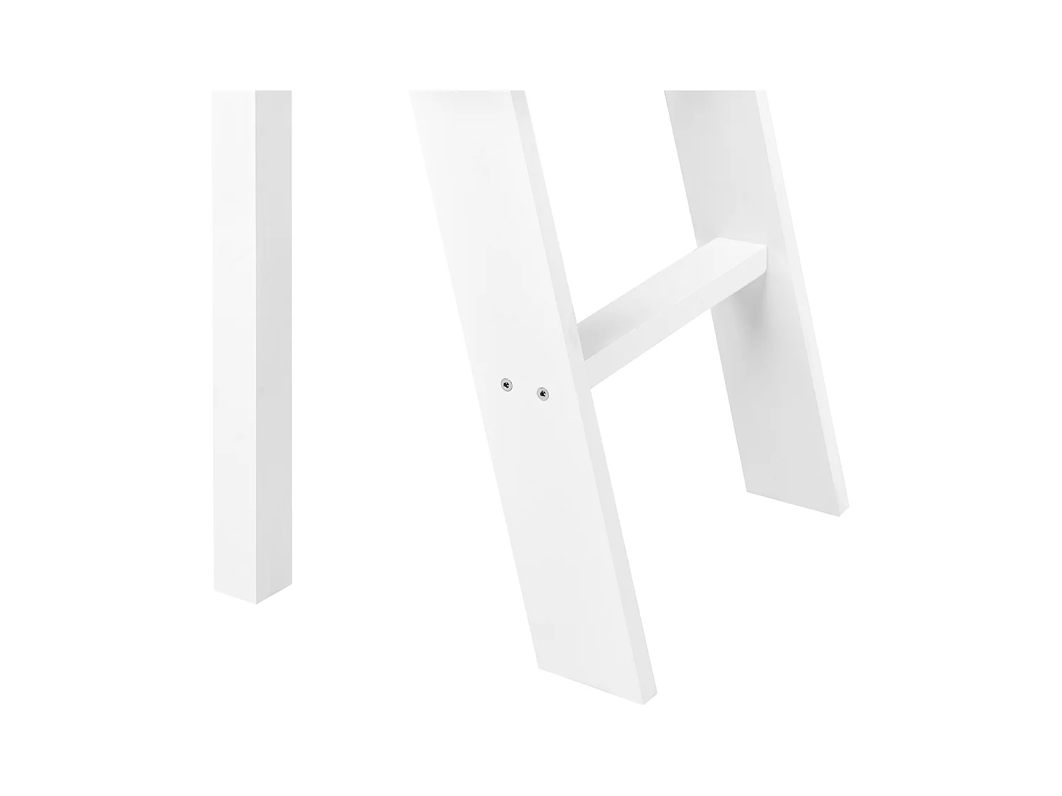 Łóżko na antresoli Drewno sosnowe ASCOUX 90 x 200 cm Biały