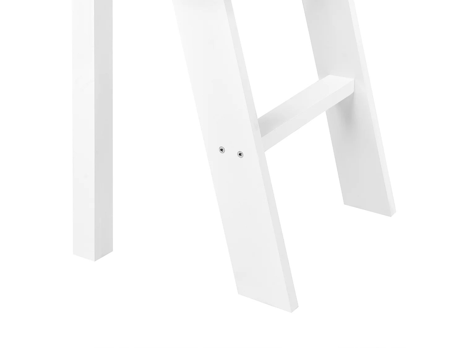 Mid Sleeper Bed Pine Wood ASCOUX 90 x 200 cm (EU Single) White
