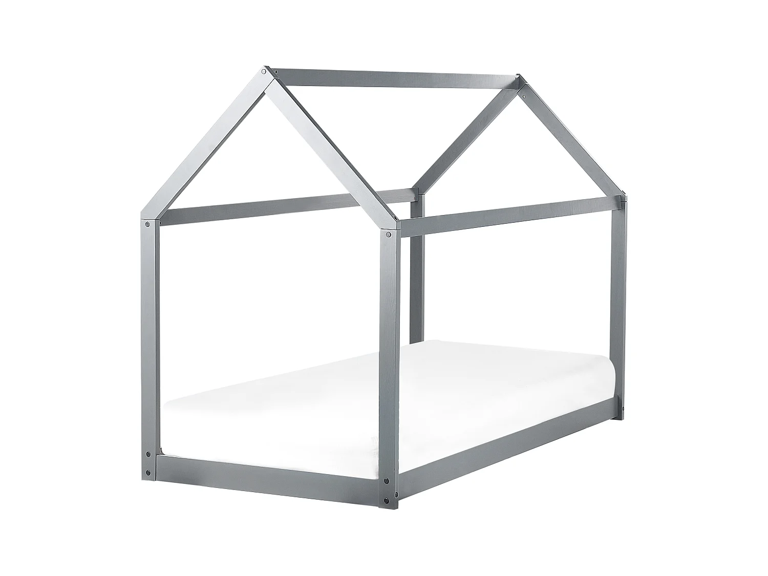Lit d'enfant Maison Bois de pin TOSSE 90 x 200 cm Gris
