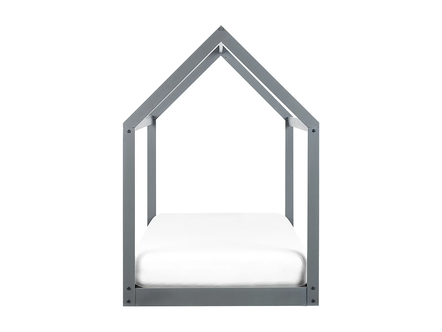 Lit d'enfant Maison Bois de pin TOSSE 90 x 200 cm Gris