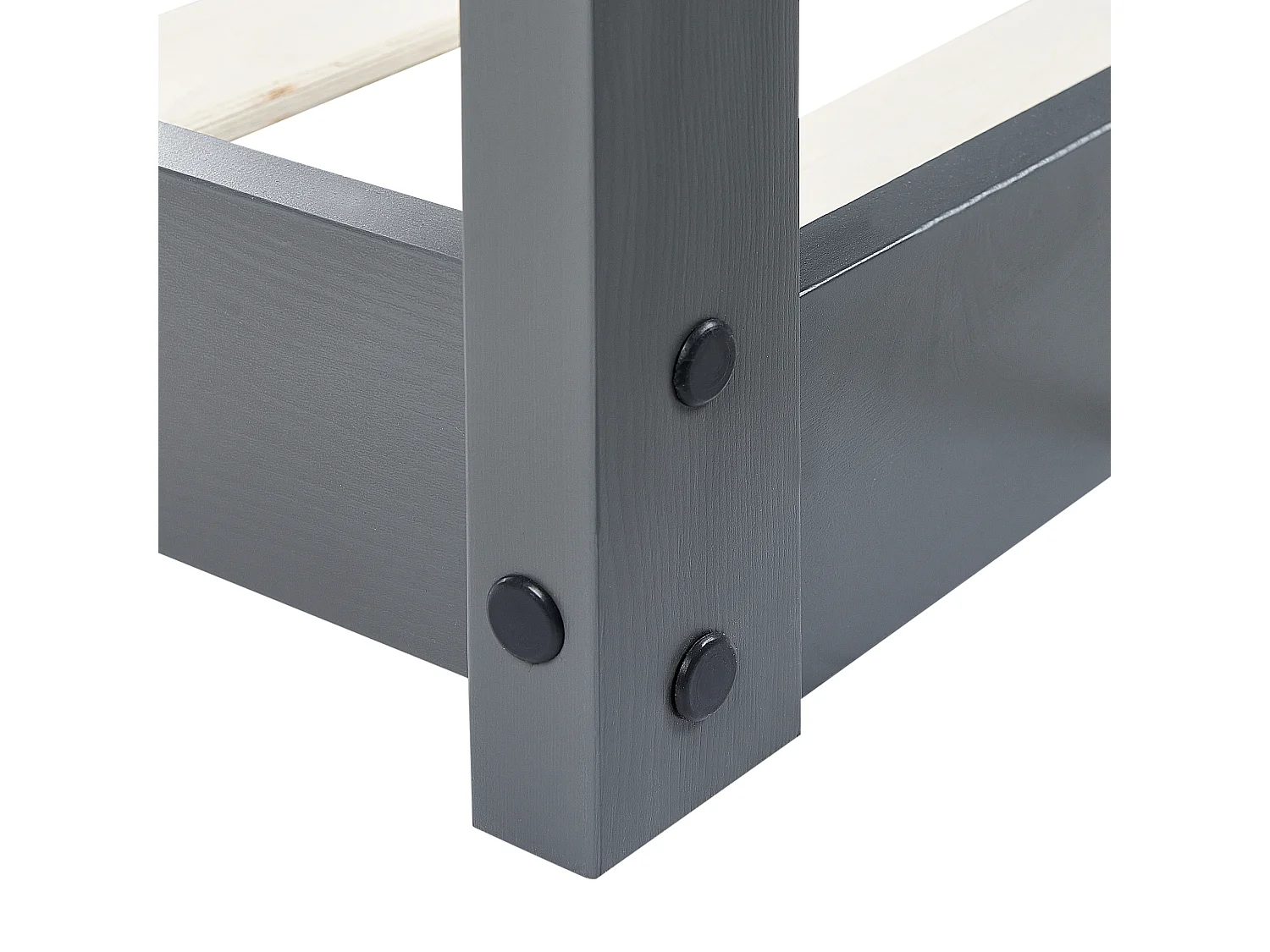 Lit d'enfant Maison Bois de pin TOSSE 90 x 200 cm Gris