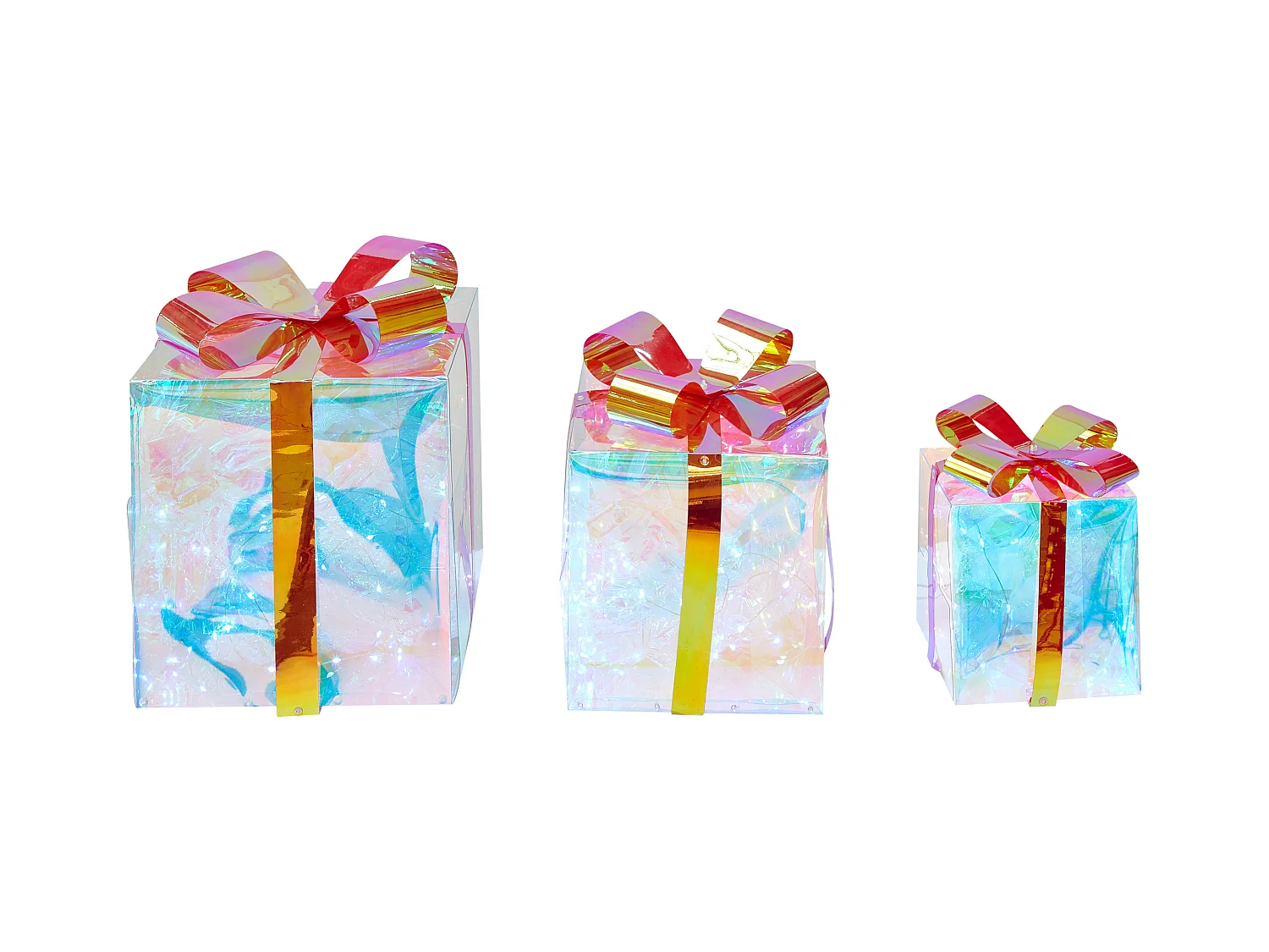 Décoration de Noël LED CAPELLA Cadeaux de Noël 15/20/25 cm Multicolore