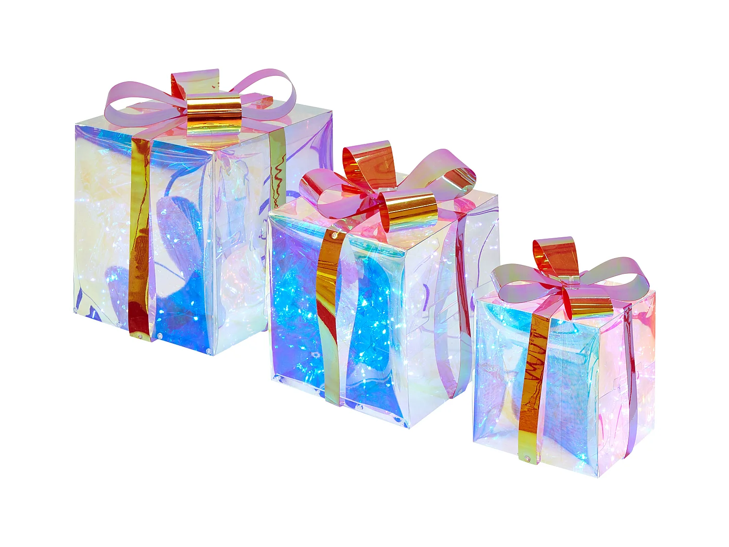 Décoration de Noël LED CAPELLA Cadeaux de Noël 15/20/25 cm Multicolore