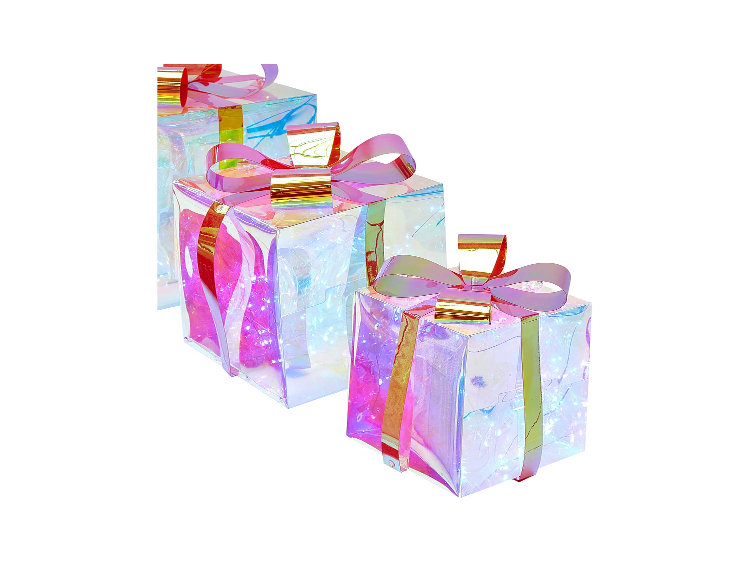 Décoration de Noël LED CAPELLA Cadeaux de Noël 15/20/25 cm Multicolore