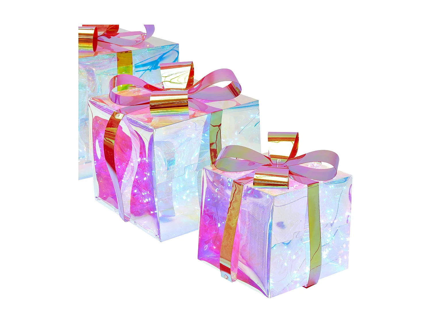 Weihnachtsbeleuchtung LED mehrfarbig Geschenk 3er Set CAPELLA